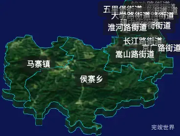 threejs郑州市二七区geoJson地图3d地图自定义贴图加CSS2D标签